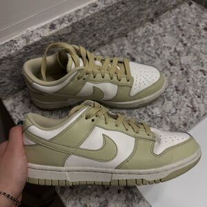 Nike Olive and White Sneakers